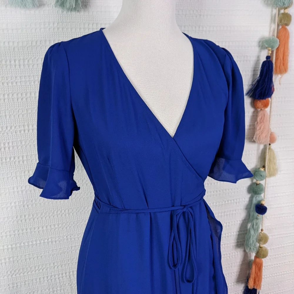 Lulu's Wrap Ruffle Maxi Dress - Picture 2 of 4